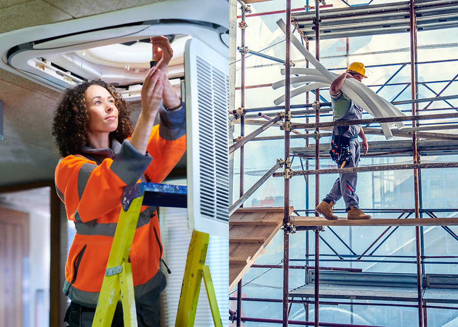 Female HVAC Technician